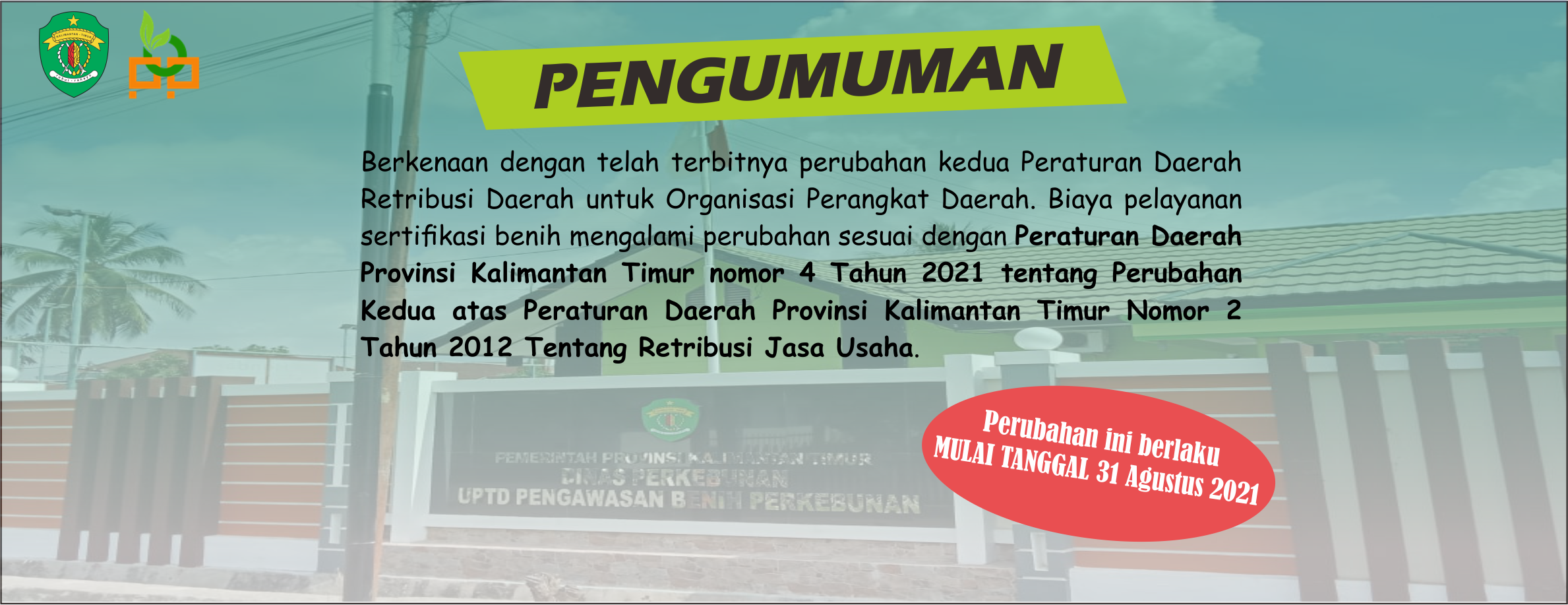 Pengumuman Retribusi Daerah Terbaru